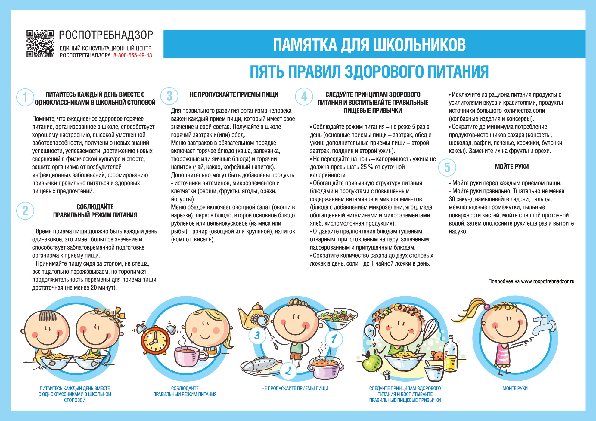 Памятка Правила здорового питания.