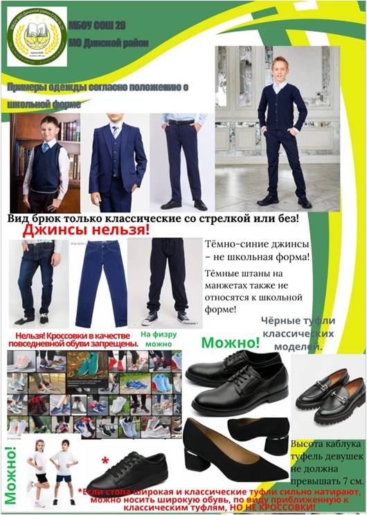 Изображения школьной формы для учащихся 5-11 классов.